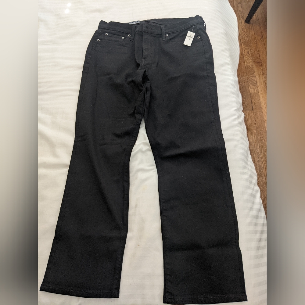 The Gap Black Classic Straight Leg Mid Rise Jeans - Size 33/16S